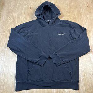Talentless Hoodie Mens Large Black Heavyweight Sweatshirt Pullover Cotton